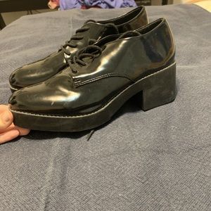 Black Small Heel Shoes